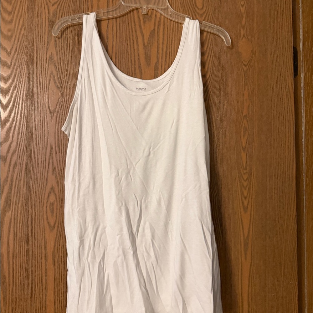 Sonoma Women's Classic White Tank Top